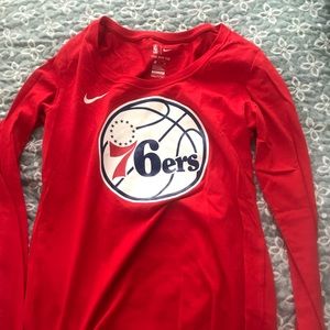 Nike sixers long sleeve shirt